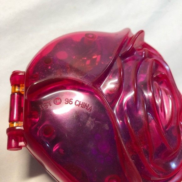 Polly pocket vintage rose compact vintage toy no figures, has damage, 1996 - Picture 9 of 14